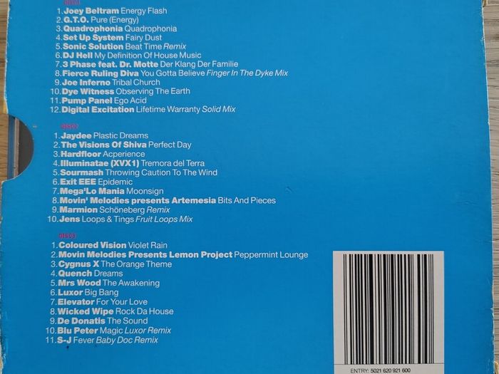 Various - Best Of Reactivate Vol 2 3XCD (2001) RARE Compilation Box Set Trance, Techno, Hard House EX+