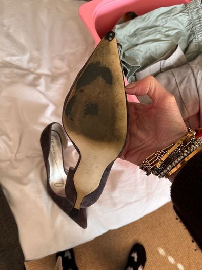 suede heels Anne Klein