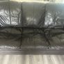 Chocolate brown leather 3+2 seater sofa set Image 5