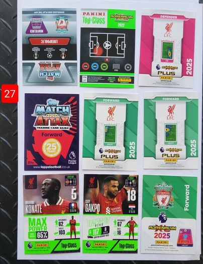 Liverpool Football Cards (shiny, Special, Etc)