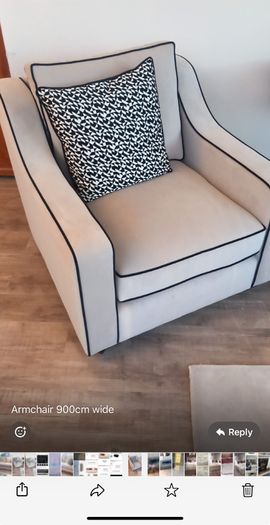 Custom 4 seater, 1 seater and footstool