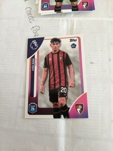 AFC Bournemouth Topps Premier league cards