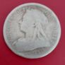 England 1894 Victoria 90% Silver Half Crown Coin Image 2