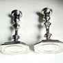 Harrods 758 grams, Solid Sterling Silver Candlesticks. Sir Richard Woodman Burbidge for Harrods, London. Candlesticks 2 .925 Sterling silver Image 4