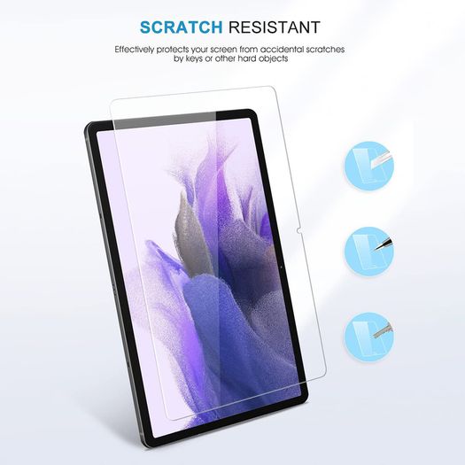 For Samsung Galaxy Tab S7 FE Tempered Glass Screen Protector T730 / T733 / T736B New - FHT39SMTG