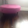 Laura Ashley Berry Footstool/chaise lounge EUC Image 3