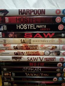 Gory Slasher Dvd Bundle Collection Saw Hills Have Eyes Hostel Hatchet Wrong Turn