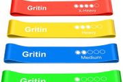 Resistance Bands, [Set of 5] Skin-Friendly Resistance Fitness Exercise Loop Bands with 5 Different Resistance Levels - Carrying Case Included MULTIPLE COLOURS AVAILABLE, SEE PHOTOS (FREE POSTAGE)
