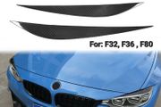 2Pcs/Set Carbon Fiber Headlight Eyebrows Eye Lid Cover fit for BMW 4 Series F32 F33 F36