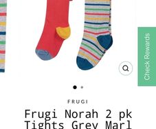 frugi tights 2 pack 4-6y
