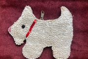 Beaded West Highland Terrier Purse