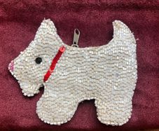 Beaded West Highland Terrier Purse