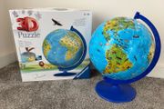 3D puzzle children globe  26.7cm height 180 numbered puzzle