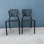 Set of 4 Black Modern Plastic Dining/ Stacking Chairs Image 7