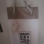 Canvas Laundry Bag with Wash Dry Fold Logo Image 2