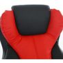 Adjustable 6 Point Massage reclining Office Chair  Black and Red Image 5