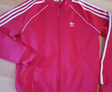 Red Adidas Full Zip Top Uk Size 10