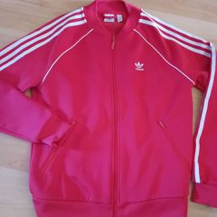 Red Adidas Full Zip Top Uk Size 10