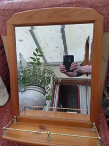 Lovely Vintage Beveled Edge Glass Mirror