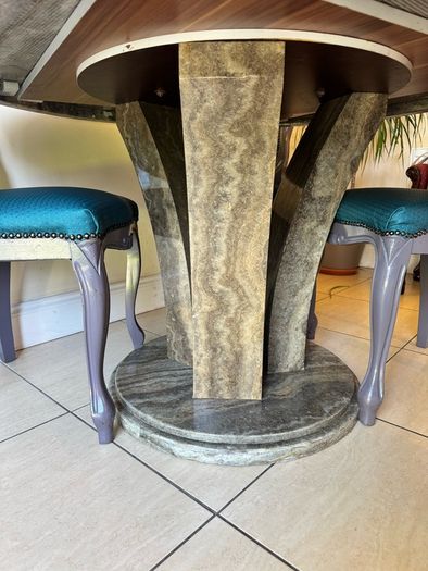 Beautiful Italian Marble table with 4 chairs