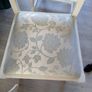 6 oak painted dining room chairs Image 2