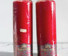 New Duffy & Scott Red Pillar Candles