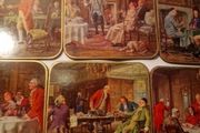 6 Vintage Mid Century Table Mats