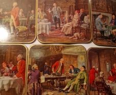 6 Vintage Mid Century Table Mats