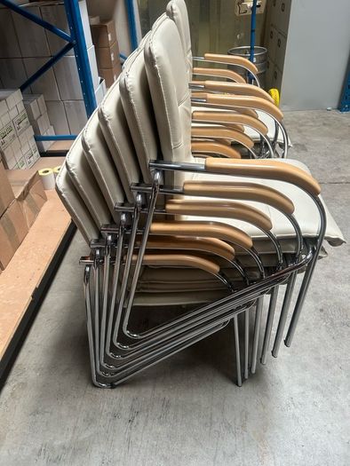 Office Chairs x 12 (Cream)