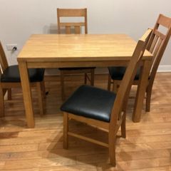 Dining room table and chairs