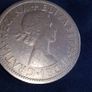 1955 Elizabeth II Half Crown. Image 4