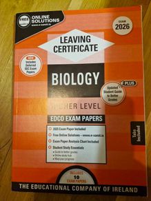 school books, Leaving Cert past papers, Biology and French