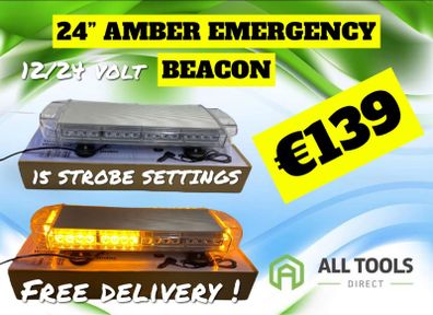Led Recovery Light Bar 550mm 40led Flashing Beacon Light