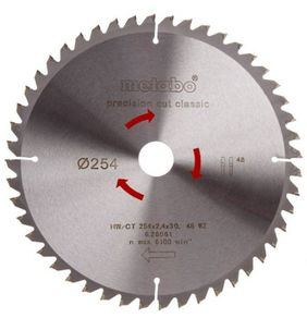 Metabo 6.28061 Circular Saw Blade 254mm x 30mm x 48T