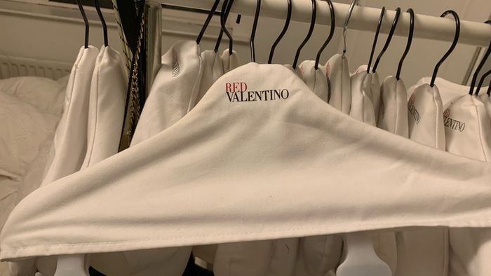 Red Valentino Cotton covered plastic hanger