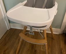 High Chair with Tray & 5 Point Safety Harness