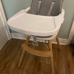 High Chair with Tray & 5 Point Safety Harness