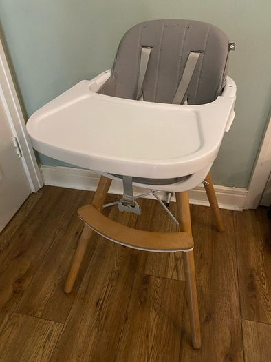 High Chair with Tray & 5 Point Safety Harness