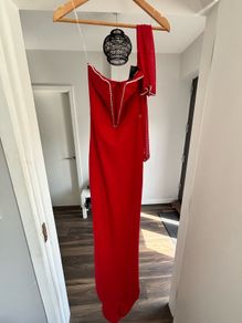 Stunning red debs dress