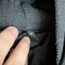 NFL Raiders Hooded Varsity Medium Jacket Black Grey Official American Football Image 4
