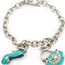 Sterling Silver Enamel Charm Bracelet Image 2