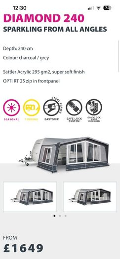 Foreman full sized Awning perfect condition