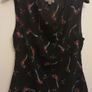 FREE POST Ladies Top by Fever lined with beautiful bird pattern Size 14 Image 2