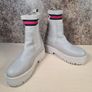 Womens Tommy Hilfiger Tamy Higher 2a Chelsea Boots Beige Cream Size Uk 7 Eu 41 Image 9