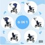 HOMCOM Metal Frame 6 in 1 Baby Push Tricycle Image 6
