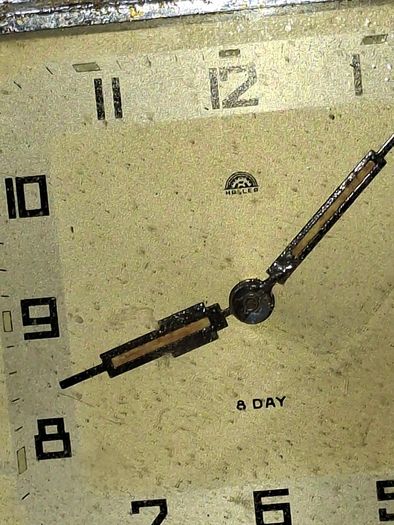 Rare 1920s 30s Germany Haller Metal Working Clock by Thomas Ernst Haller AG. The firm was based in Schwenningen, Germany, a region deeply tied to the Historic Black Forest Clockmaking tradition, Postage Available or Collection