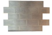 Grey Gloss Kitchen Wall Tile To Clear