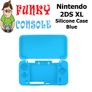 Silicone Rubber Gel Console Protective Skin Soft Case Cover Nintendo New 2DS XL Blue Image 4
