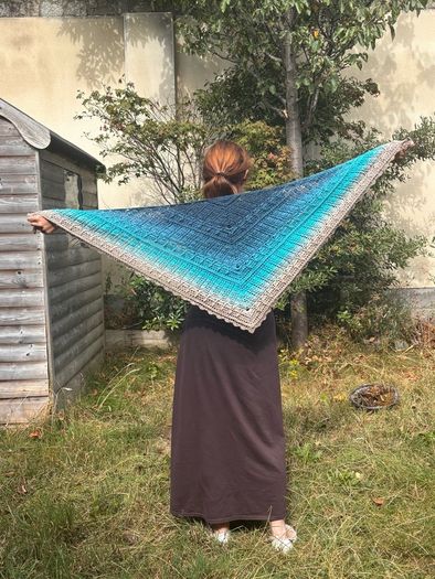 crochet handmade shawl