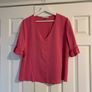 Rowan Avenue Pink Bell Sleeve Top Image 9